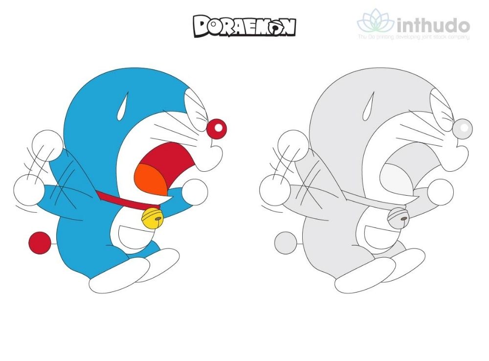 Tranh tô màu Doraemon được yêu thích nhất 10