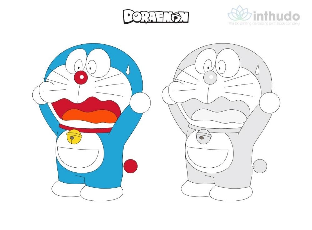 Tranh tô màu Doraemon được yêu thích nhất 9