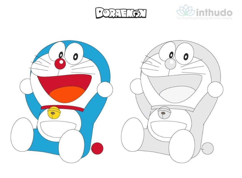 Tranh tô màu Doraemon được yêu thích nhất 7