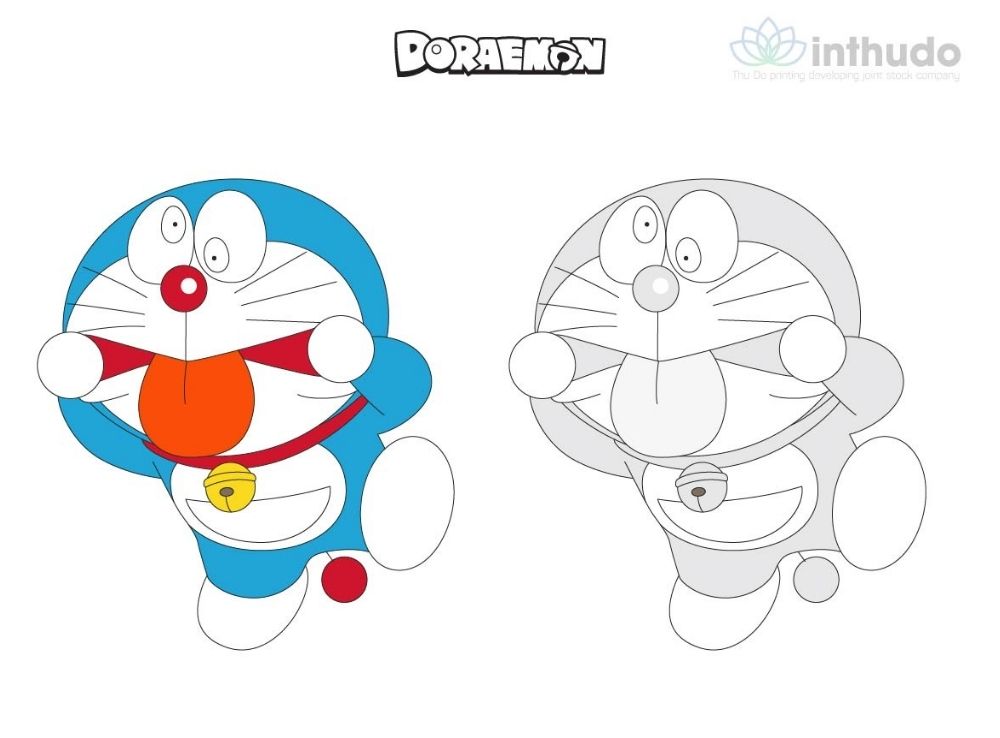 Tranh tô màu Doraemon được yêu thích nhất 2
