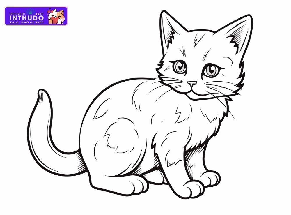 Vẽ, tô màu con mèo - Chủ đề: Động vật - YouTube